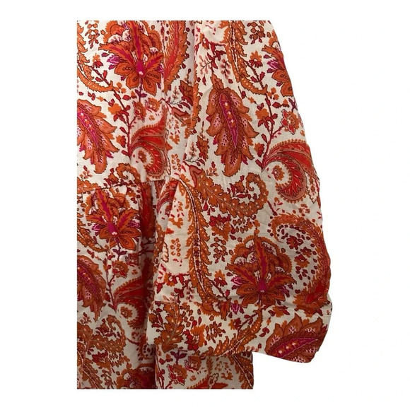 Cynthia Rowley Woman plus size linen bland paisley top sz 2x nwot 006 - Picture 3 of 5